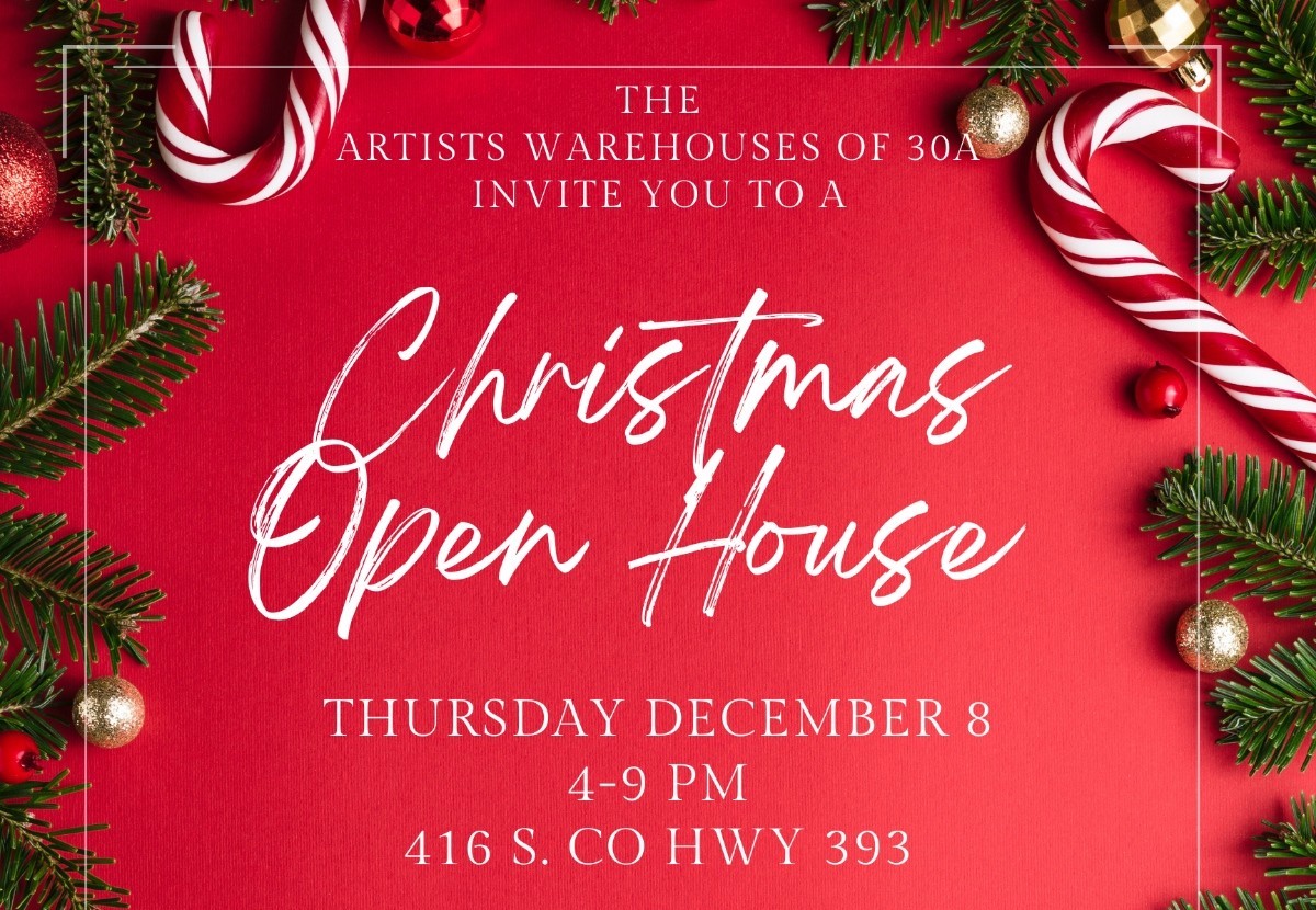 Christmas Open House at The Artists Warehouses of 30a Artists of 30a