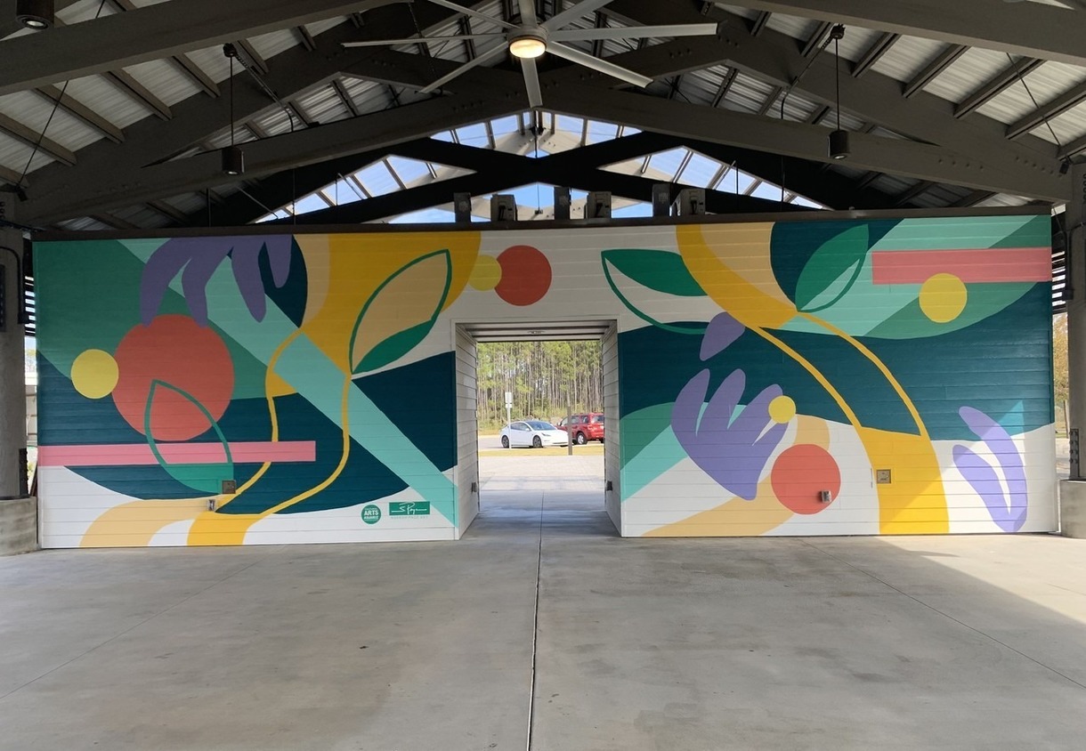 Mural at The Pavilion at Watersound® Town Center