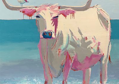 Grayton Cow painting - 30A Print Shop